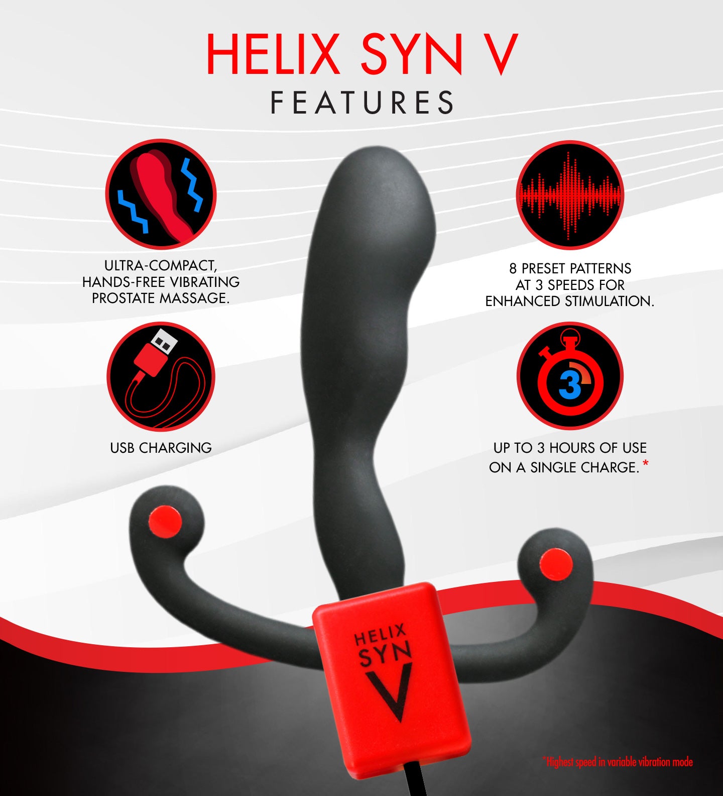 Aneros Helix Syn V Vibrating Prostate Massager